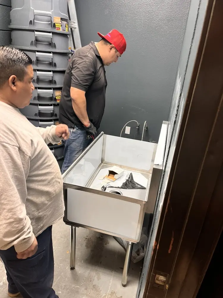 Commercial plumbing and sink installation in Rocky Acres